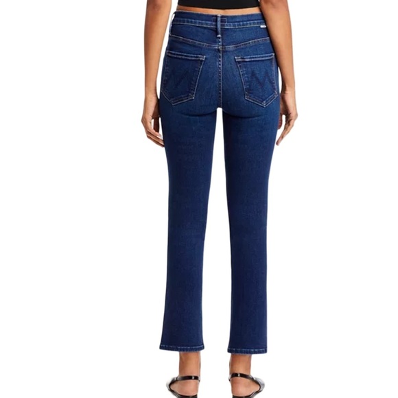 MOTHER The Insider Ankle Mid Rise Straight Leg Denim Jeans in Mind Games Size 27 - Picture 2 of 14